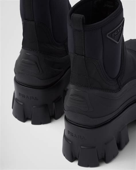 prada nylon gabardine pants|monolith re nylon boots.